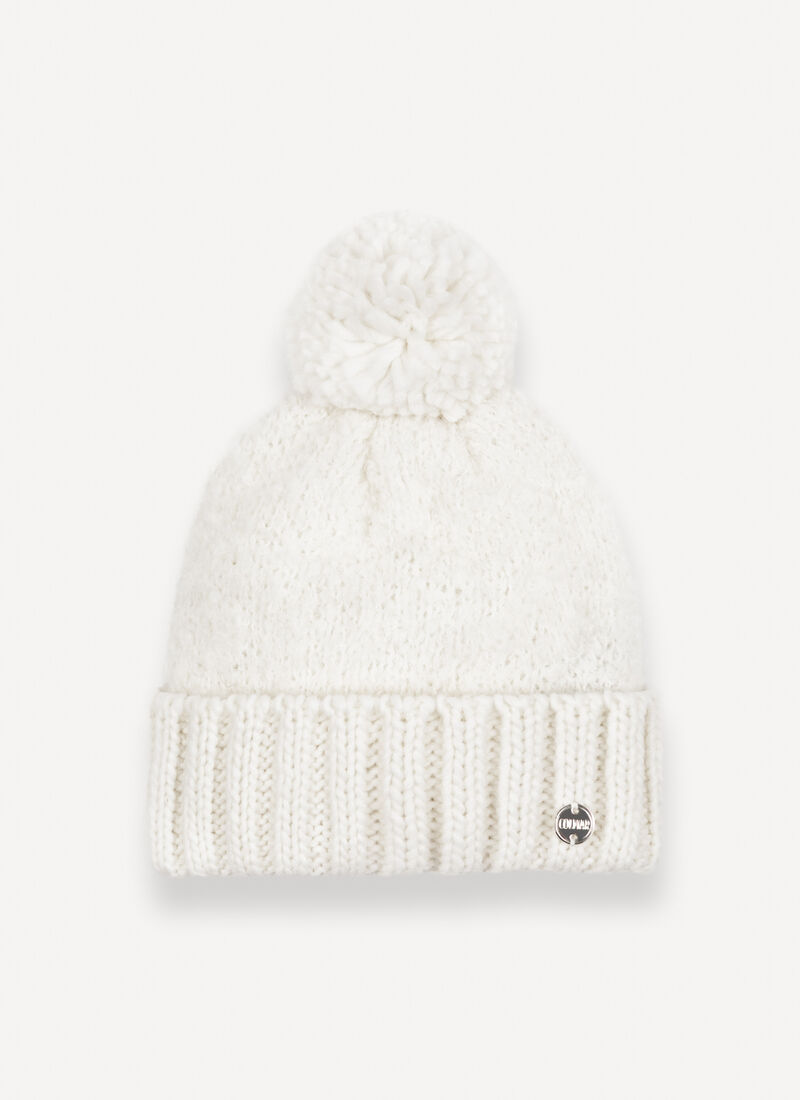 Cuffia mohair pom pom