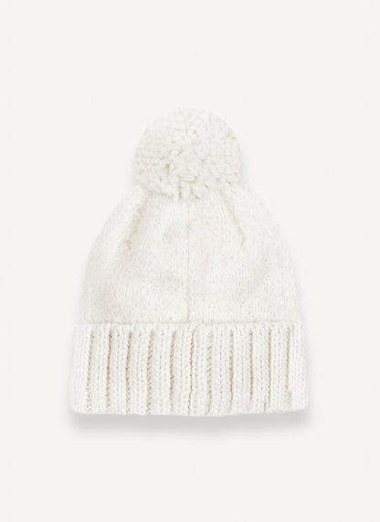 Cuffia mohair pom pom