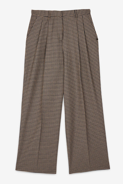 Pantaloni pinces quadretti