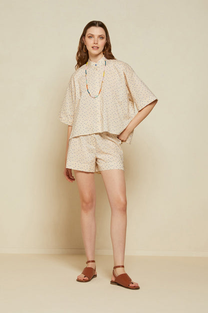 Camicia coreana microfantasia