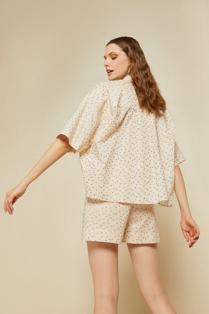 Camicia coreana microfantasia