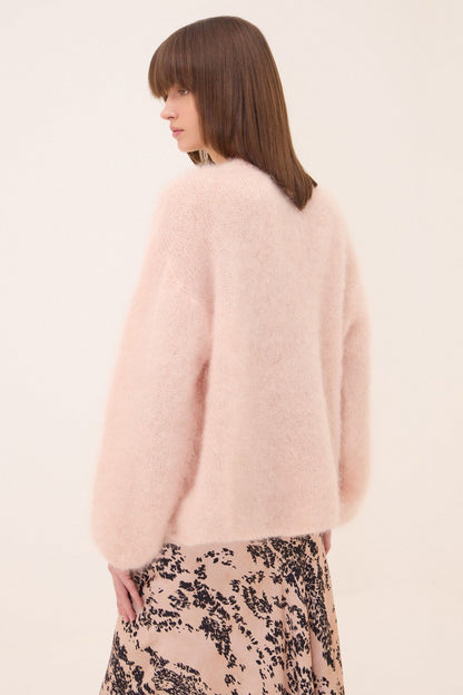 Maglia mohair scollo V