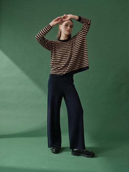 Maglia barchetta rigata