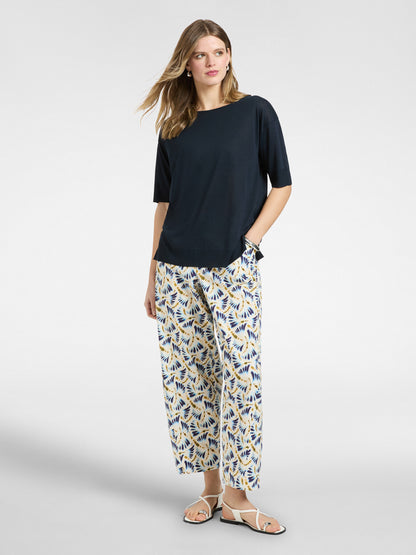 T-shirt effetto tricot