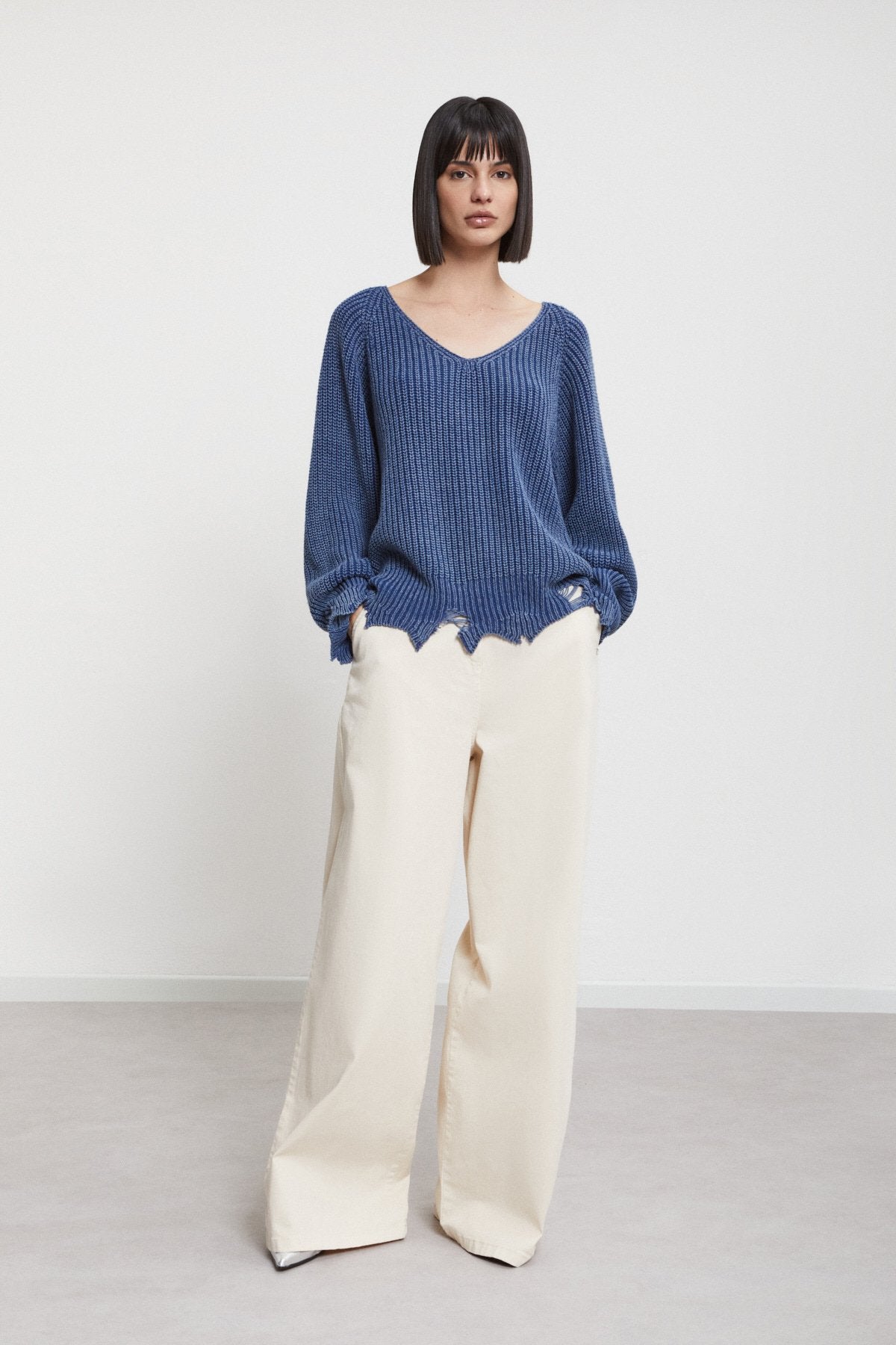 Pantaloni wide leg