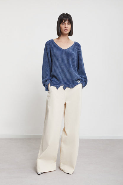 Pantaloni wide leg