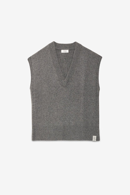 Gilet misto cashmere