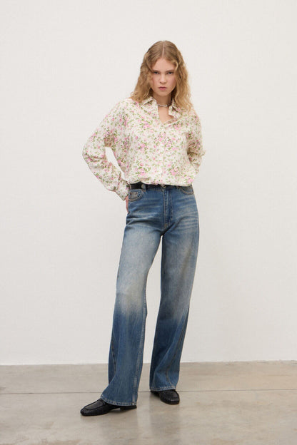 Camicia fantasia rose