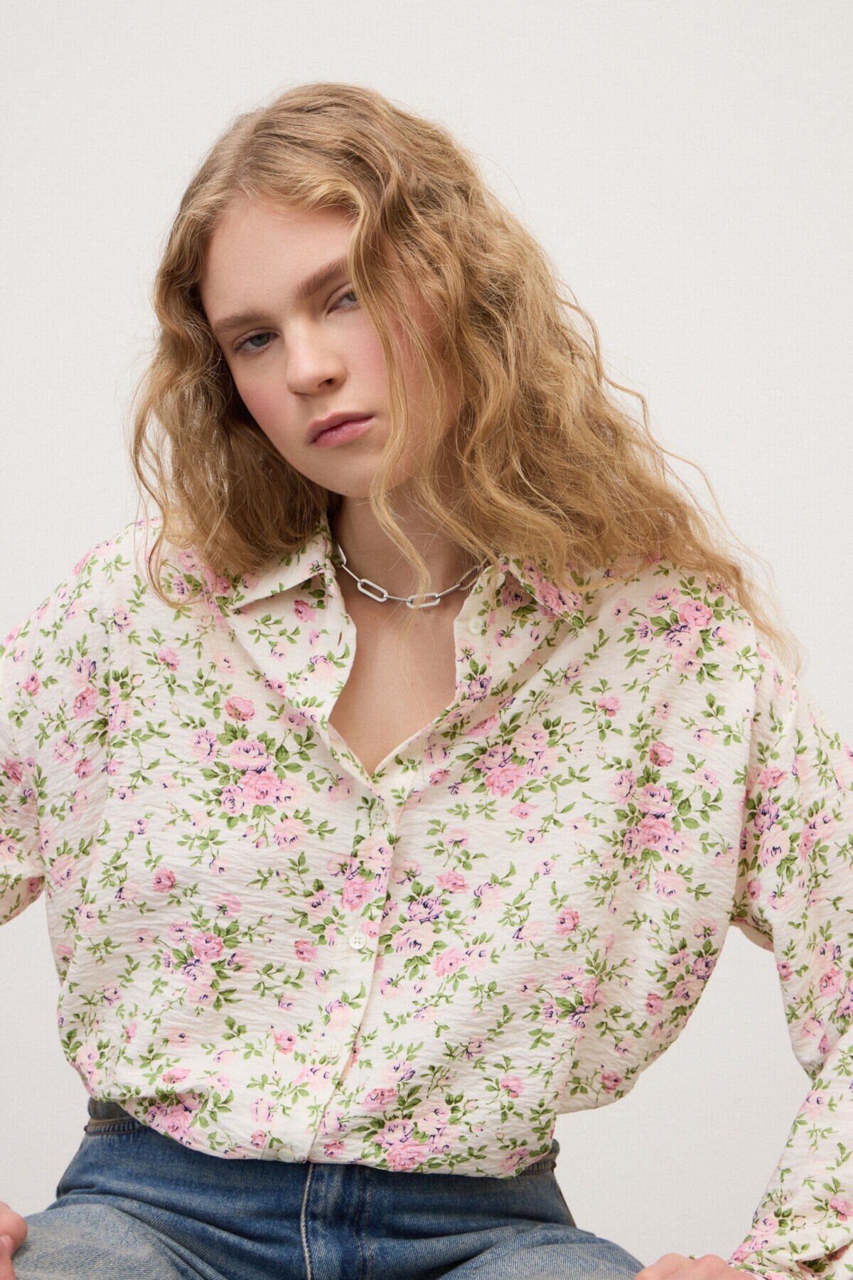 Camicia fantasia rose