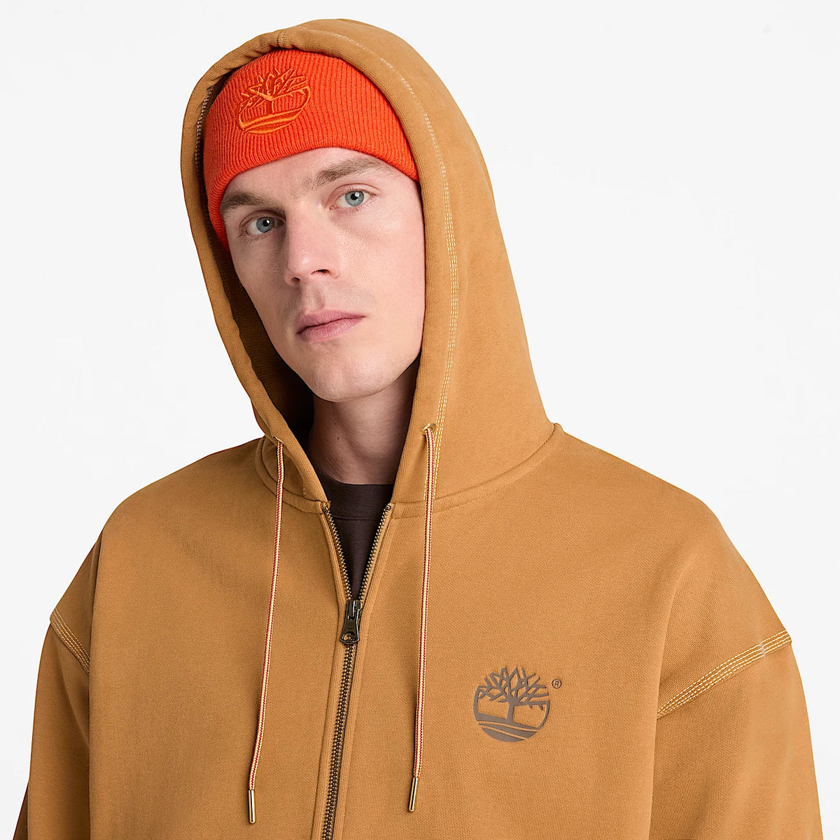 Felpa zip cappuccio 10061