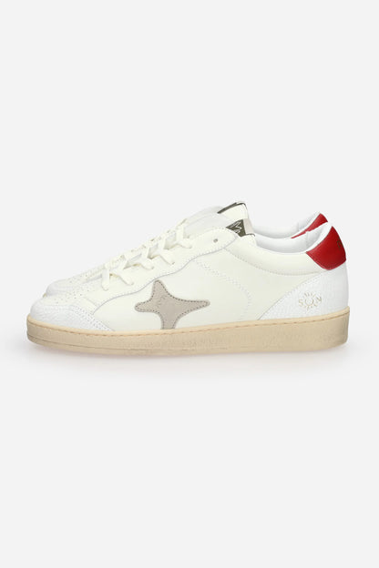 Scarpe pelle tallonetta rossa