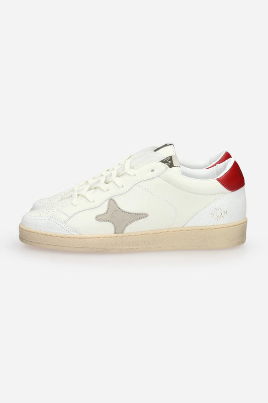 Scarpe pelle tallonetta rossa