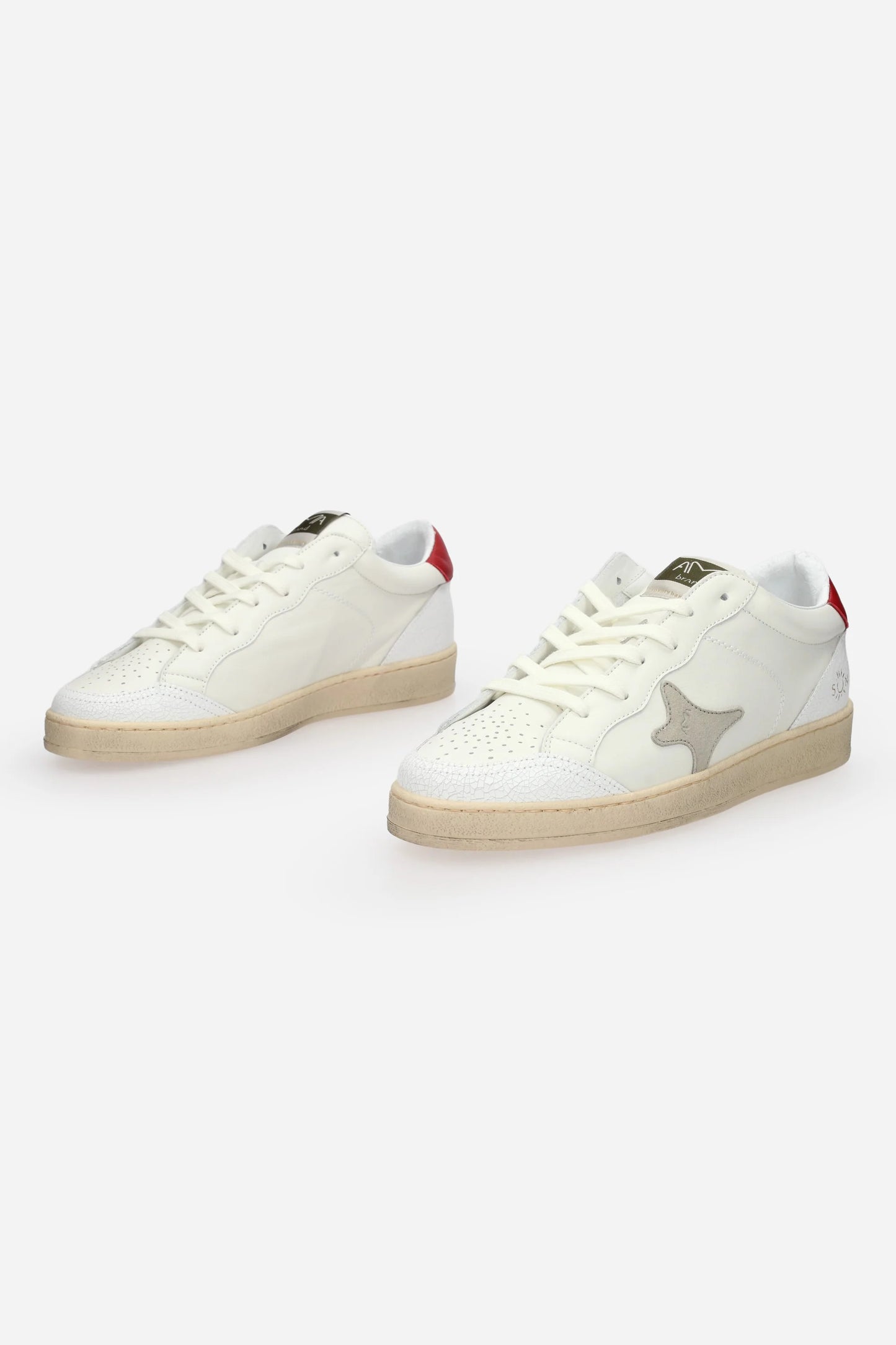 Scarpe pelle tallonetta rossa