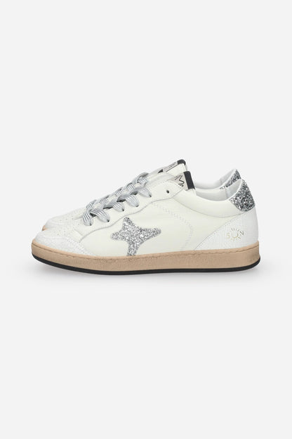 Scarpe pelle glitter