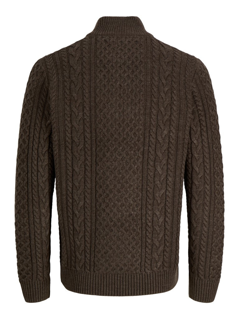 Lupetto zip trecce