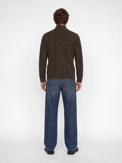 Lupetto zip trecce