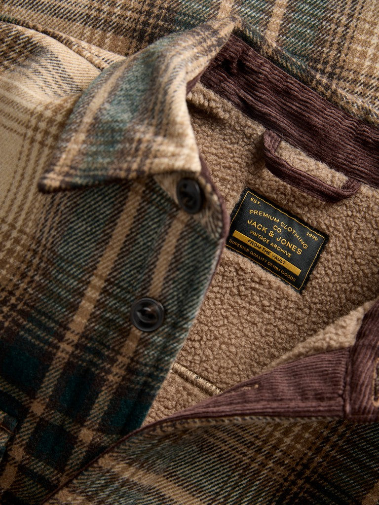 Giacca camicia over check