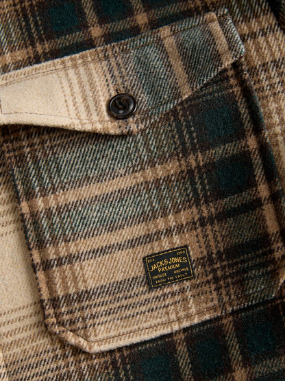 Giacca camicia over check