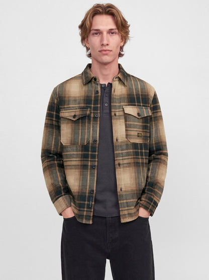 Giacca camicia over check