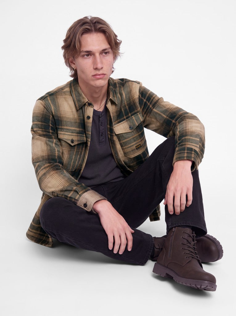Giacca camicia over check