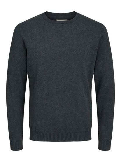 Maglia Girocollo Basica Jack & Jones Plus - Cotone Morbido Taglie Forti