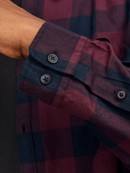 CAMICIA SCOZZESE BICOLORE