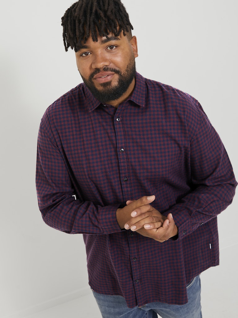 Camicia a Quadretti Jack & Jones Plus - Taglie Forti Uomo