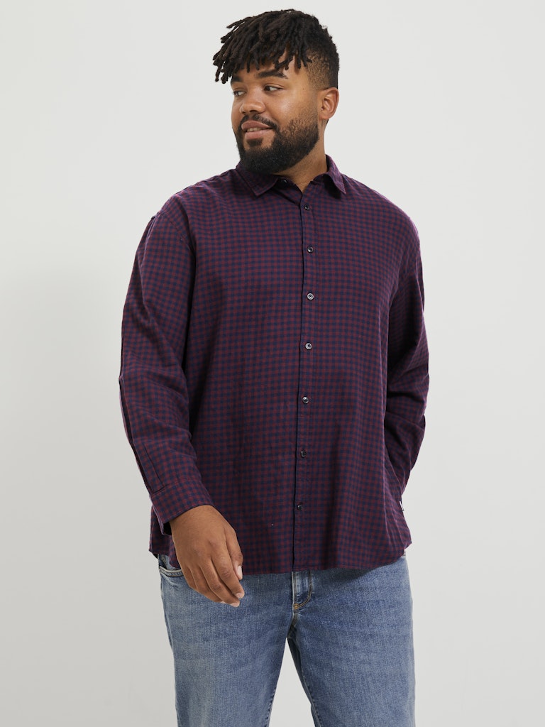 Camicia a Quadretti Jack & Jones Plus - Taglie Forti Uomo