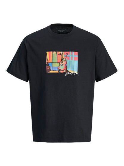 T-shirt stampa centrale