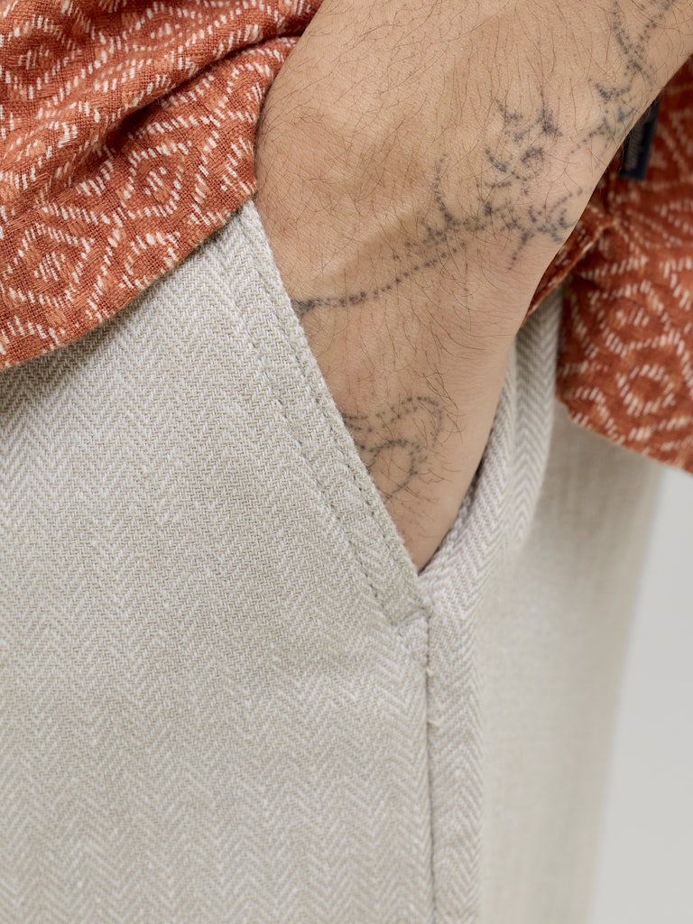 Bermuda lino coulisse