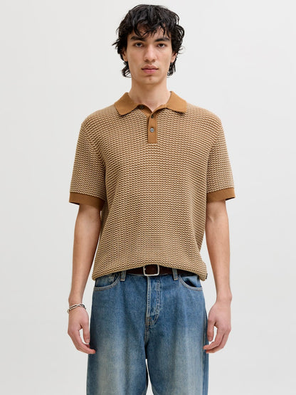 Polo tricot bicolore/unito