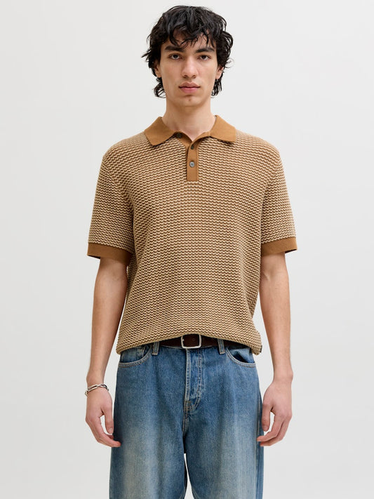 Polo tricot bicolore/unito