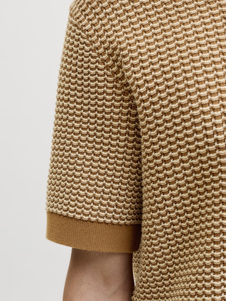 Polo tricot bicolore/unito