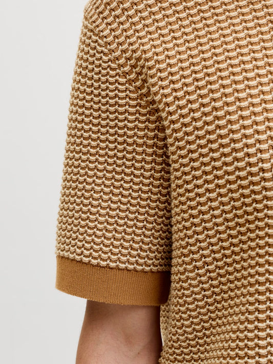 Polo tricot bicolore/unito