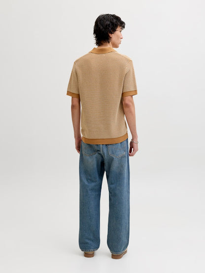 Polo tricot bicolore/unito