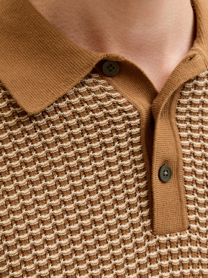 Polo tricot bicolore/unito