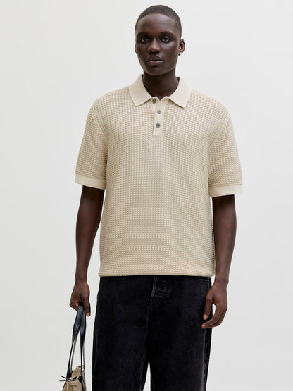 Polo tricot bicolore/unito