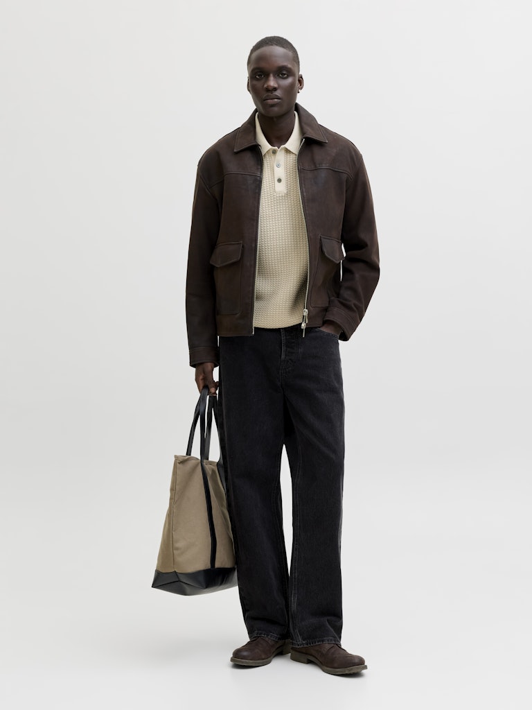 Polo tricot bicolore/unito