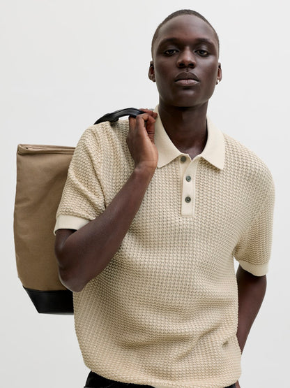 Polo tricot bicolore/unito