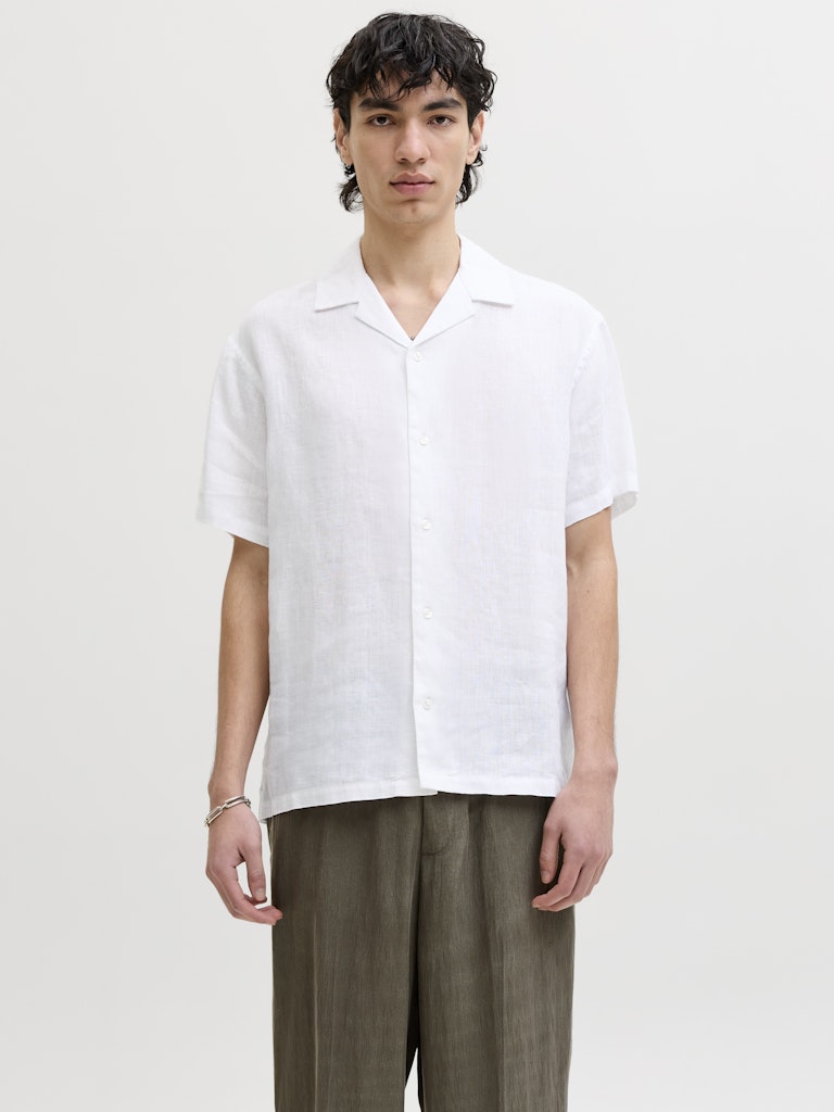 Camicia lino maniche corte