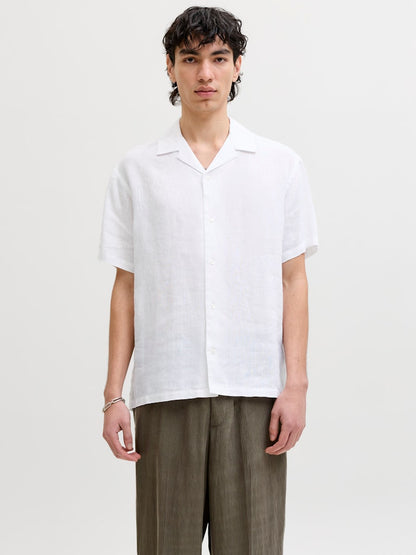 Camicia lino maniche corte