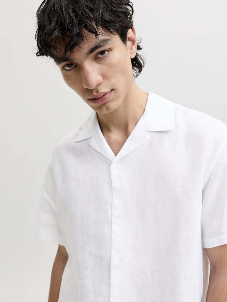 Camicia lino maniche corte