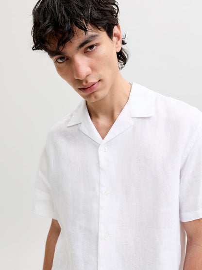 Camicia lino maniche corte