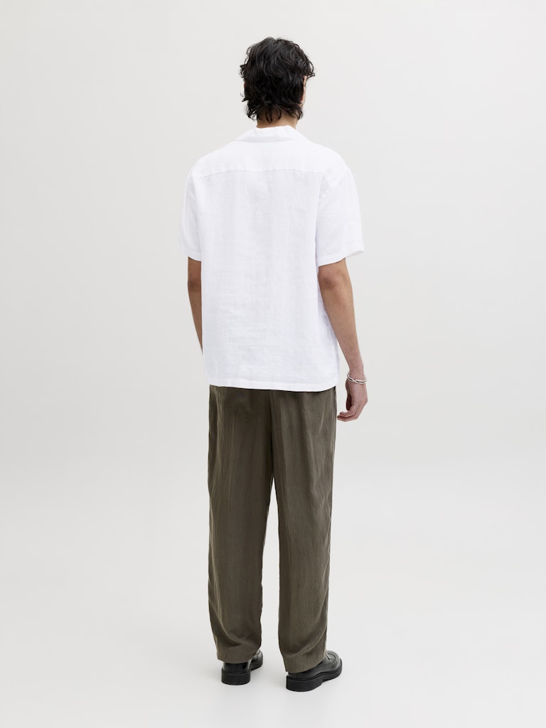 Camicia lino maniche corte