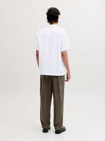 Camicia lino maniche corte