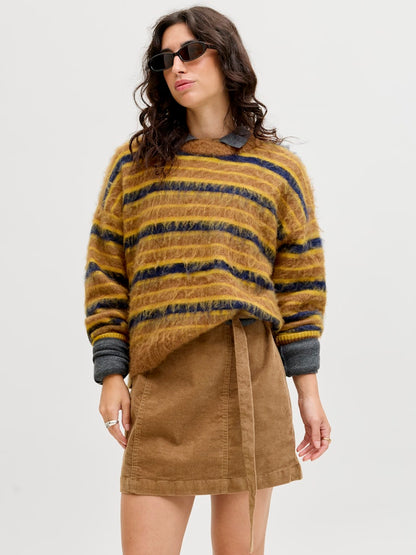 Maglia girocollo righe