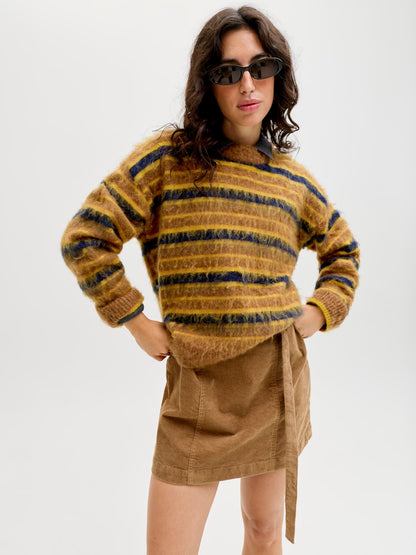 Maglia girocollo righe