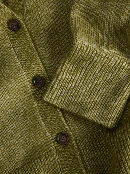 Cardigan maglia rasata