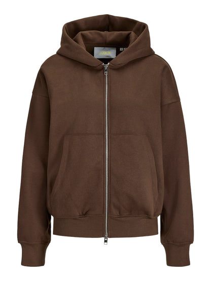 Felpa zip cappuccio