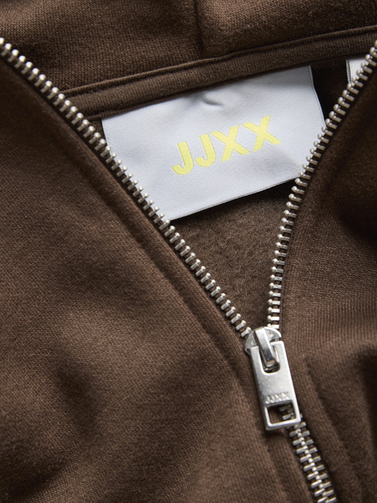 Felpa zip cappuccio